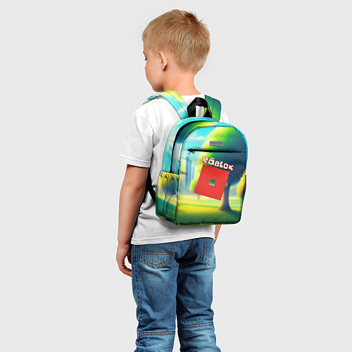 Детский рюкзак Роблокс пейзаж / 3D-принт – фото 5