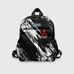 Детский рюкзак Mitsubishi - белый пятна, цвет: 3D-принт