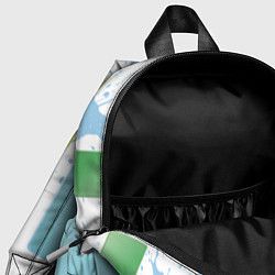 Детский рюкзак Абстрактный фон красочные квадраты гранж, цвет: 3D-принт — фото 2