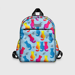 Детский рюкзак Коты звездные и веточки, цвет: 3D-принт