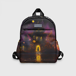 Детский рюкзак Жуткий дом и ведьма с метлой, цвет: 3D-принт