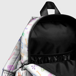 Детский рюкзак Оружие - цветной на белом, цвет: 3D-принт — фото 2