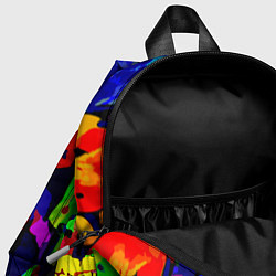 Детский рюкзак Паттерн из черепов - поп-арт - мода, цвет: 3D-принт — фото 2