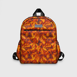 Детский рюкзак Огненный узор, цвет: 3D-принт