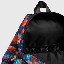 Детский рюкзак Футуристические цветы узор, цвет: 3D-принт — фото 2