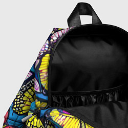 Детский рюкзак Зеркальный паттерн из бабочек - мода, цвет: 3D-принт — фото 2
