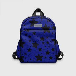 Детский рюкзак Большие звезды синий, цвет: 3D-принт
