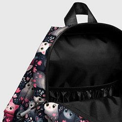 Детский рюкзак Котики цветочки милота, цвет: 3D-принт — фото 2