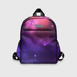 Детский рюкзак Разноцветный космос - неоновое свечение, цвет: 3D-принт