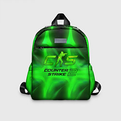 Детский рюкзак Counter strike 2 green logo