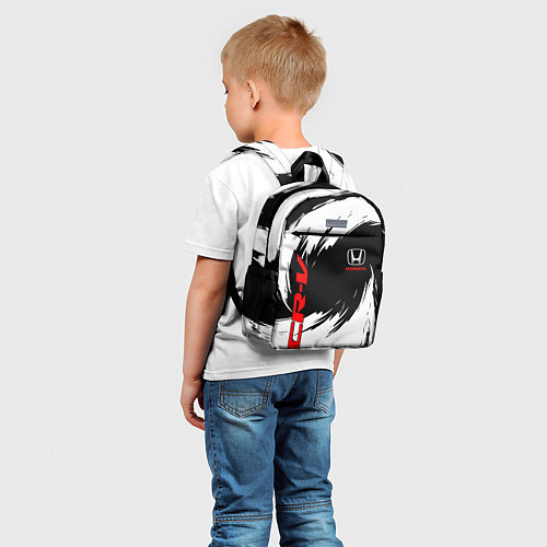 Детский рюкзак Honda - белые краски / 3D-принт – фото 5