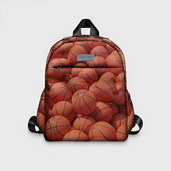 Детский рюкзак Узор с баскетбольными мячами, цвет: 3D-принт