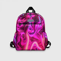 Детский рюкзак Pink neon abstract, цвет: 3D-принт