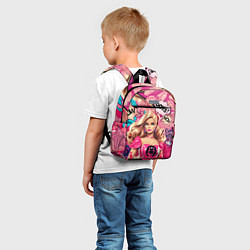 Детский рюкзак Барби в стиле поп арт, цвет: 3D-принт — фото 2