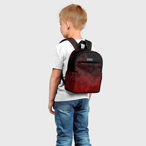 Детский рюкзак Дракон в градиенте / 3D-принт – фото 5