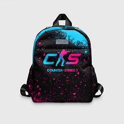 Детский рюкзак Counter-Strike 2 - neon gradient, цвет: 3D-принт