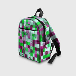 Детский рюкзак Ретро Квадраты, цвет: 3D-принт — фото 2