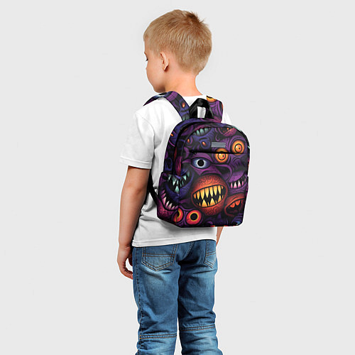 Детский рюкзак Хэллоуинские зубастики / 3D-принт – фото 5
