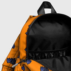 Детский рюкзак Летучие мыши - паттерн оранжевый, цвет: 3D-принт — фото 2