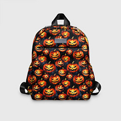 Детский рюкзак Весёлые тыквы на Хеллоуин паттерн