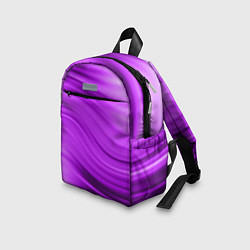Детский рюкзак Розово фиолетовый абстрактный узор волны, цвет: 3D-принт — фото 2