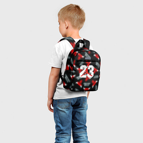 Детский рюкзак Basketball jordan logo / 3D-принт – фото 5