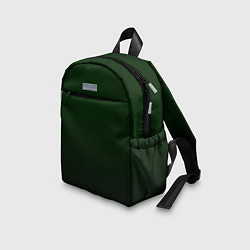 Детский рюкзак Тёмный лесной зелёный градиент, цвет: 3D-принт — фото 2