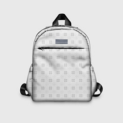 Детский рюкзак Светло-серый в квадратик