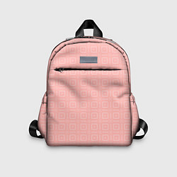 Детский рюкзак Бледно-розовый с квадратиками