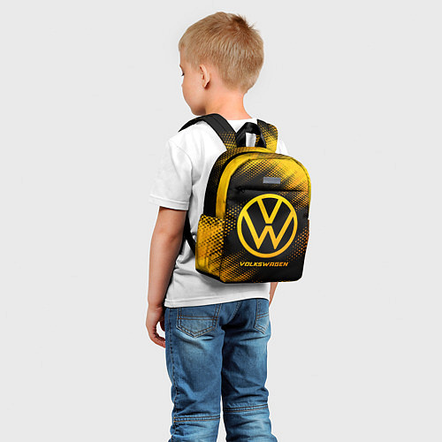 Детский рюкзак Volkswagen - gold gradient / 3D-принт – фото 5