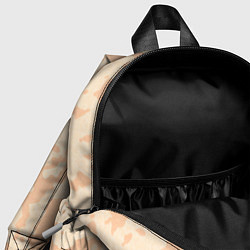 Детский рюкзак Паттерн бледно-оранжевый, цвет: 3D-принт — фото 2