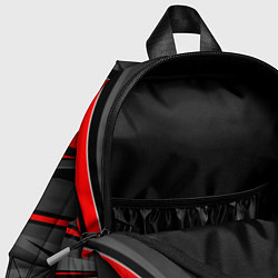 Детский рюкзак Mass Effect - черно-белый, цвет: 3D-принт — фото 2