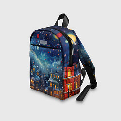 Детский рюкзак Новогодний городской пейзаж, цвет: 3D-принт — фото 2