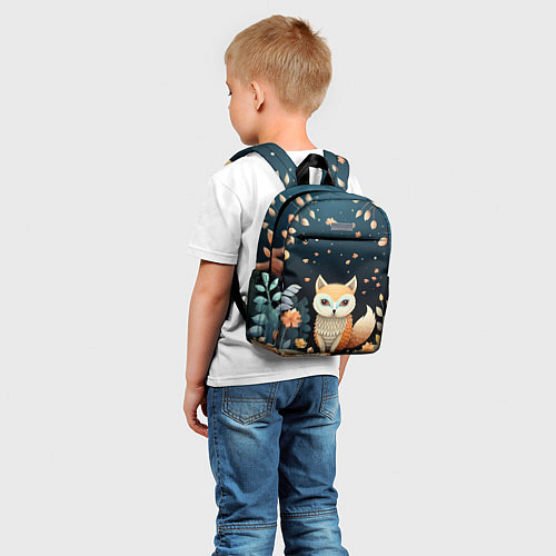 Детский рюкзак Фэнтезийная лисичка в лесу фолк-арт / 3D-принт – фото 5