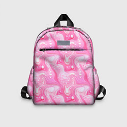 Детский рюкзак Розовые разводы краски, цвет: 3D-принт