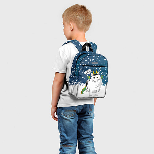 Детский рюкзак Я дракон - кот / 3D-принт – фото 5