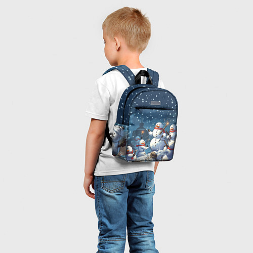 Детский рюкзак Снежный бой / 3D-принт – фото 5