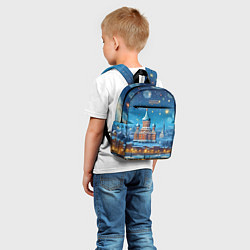 Детский рюкзак Новогодняя Москва, цвет: 3D-принт — фото 2