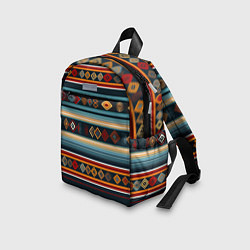 Детский рюкзак Этнический орнамент в горизонтальную полоску, цвет: 3D-принт — фото 2