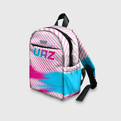 Детский рюкзак UAZ neon gradient style посередине, цвет: 3D-принт — фото 2