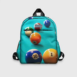 Детский рюкзак Бильярдные шары, цвет: 3D-принт