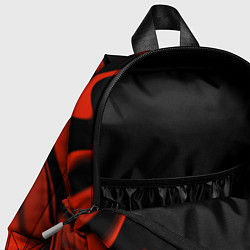 Детский рюкзак Абстракция красно-чёрная искаженная, цвет: 3D-принт — фото 2