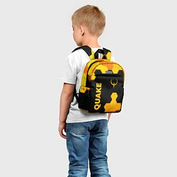 Детский рюкзак Quake - gold gradient вертикально, цвет: 3D-принт — фото 2