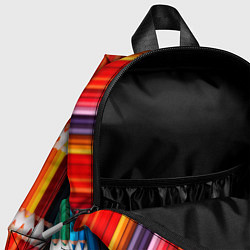 Детский рюкзак Заточенные цветные карандаши, цвет: 3D-принт — фото 2
