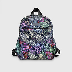 Детский рюкзак Черепа с короной паттерн, цвет: 3D-принт