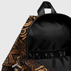 Детский рюкзак Асимметричный узор в викингском стиле, цвет: 3D-принт — фото 2