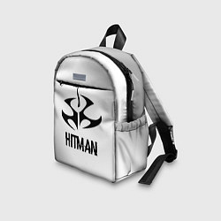 Детский рюкзак Hitman glitch на светлом фоне, цвет: 3D-принт — фото 2