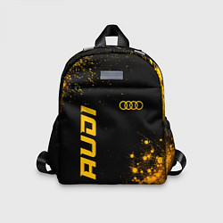 Детский рюкзак Audi - gold gradient вертикально, цвет: 3D-принт