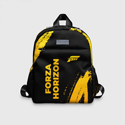 Детский рюкзак Forza Horizon - gold gradient вертикально, цвет: 3D-принт