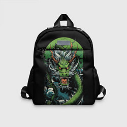 Детский рюкзак Зеленый дракон символ 2024, цвет: 3D-принт